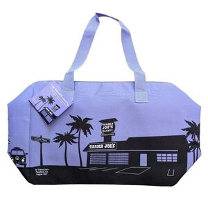 Trader Joe's Insulated Bag  Lavender Purple Color 8 Gallon Limited Edition